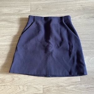 & Other Stories navy mini skirt size 4
